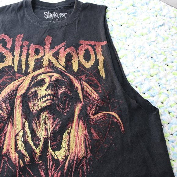 Rock Band Tee Adult Medium Black Slipknot T-Shirt Heavy Metal Music - Picture 7 of 10